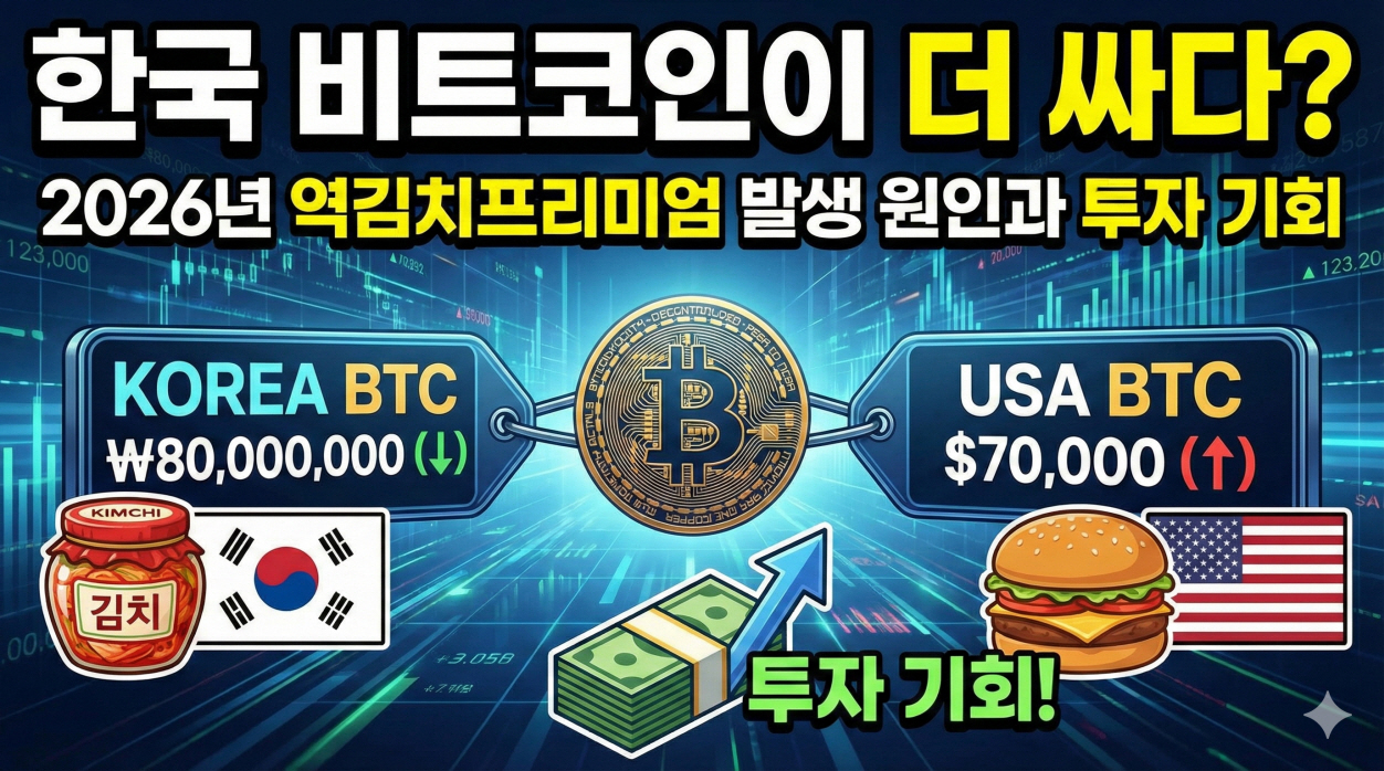 비트코인 역김치프리미엄