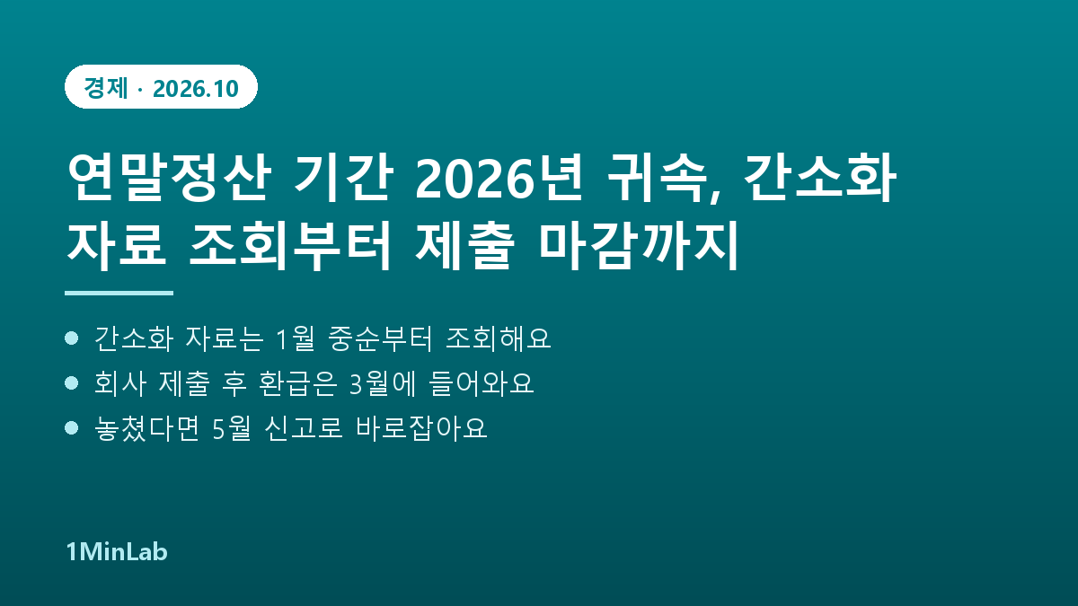 연말정산 기간